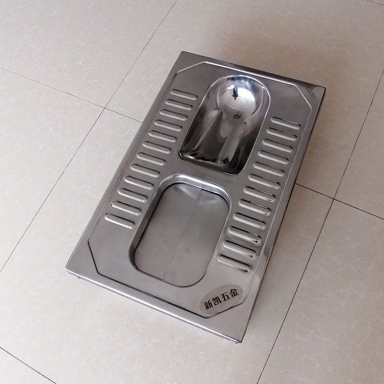 农村厕所选用不锈钢大小便分离蹲便器优势多多